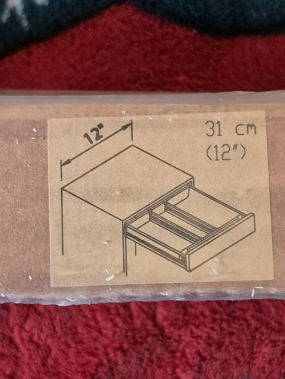 New In Box Ikea Rationell Discontinued Divider 900.927.30 - 14606 - 31cm (12